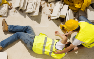 man slipped - personal injury consultant concept image